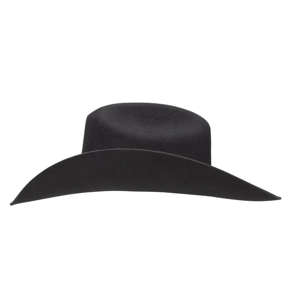 Stetson Red Rocks 3X Black Felt Cowboy Hat 7 1/4 - Picture 5 of 7